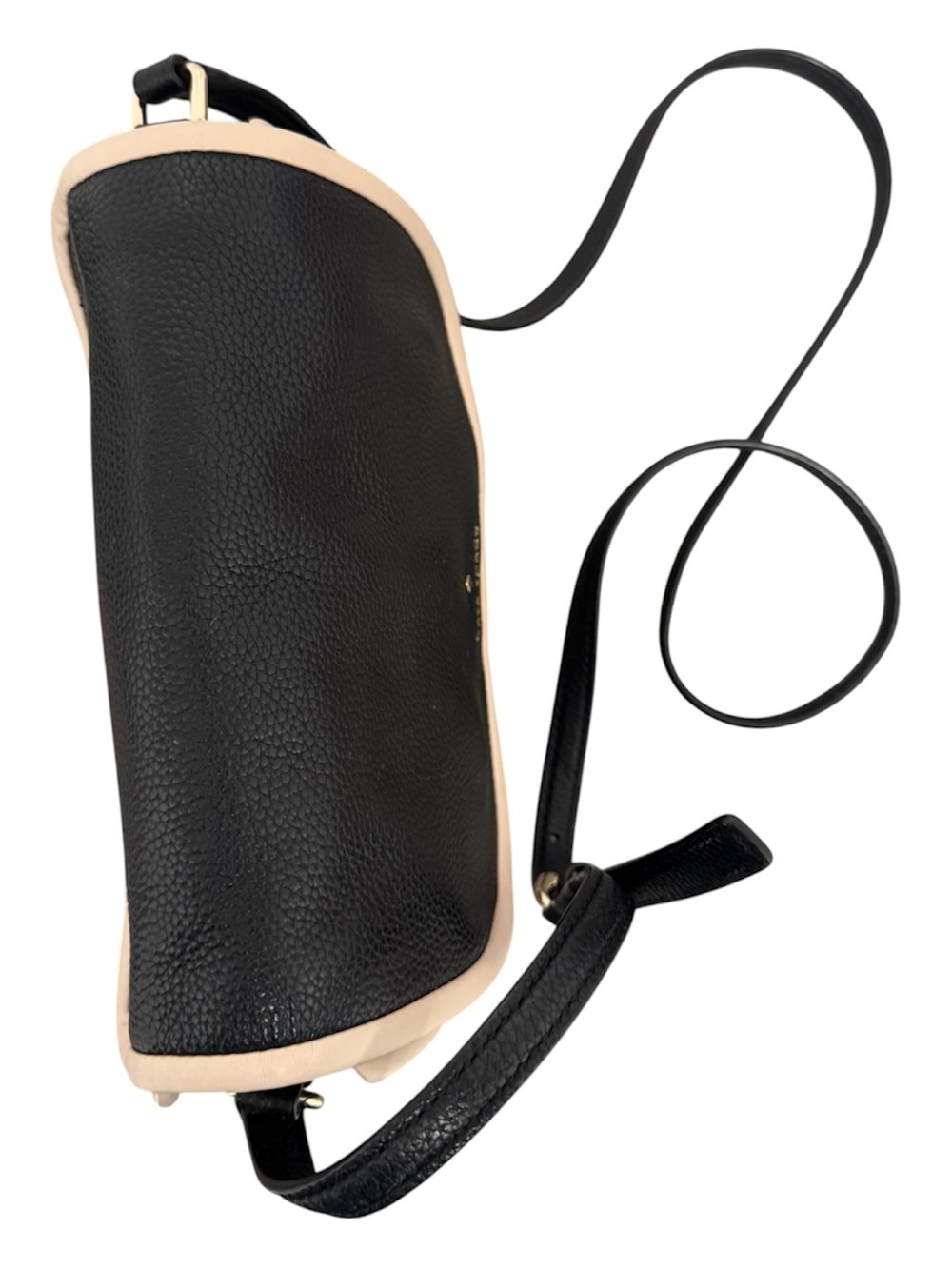 KATE SPADE Women’s Leather Ward Place Ivy Crossbody Bag - Black with Cream Trim - Picture 6 of 13